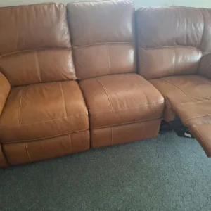 Brown Leather Sofa
