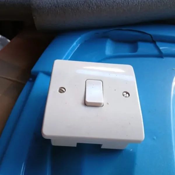 Brand New White Plastic Light Fitting