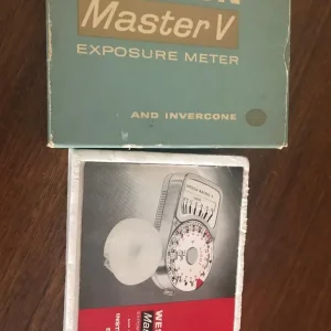 Weston Master V Exposure Meter and Invercone with leather case - Image 3