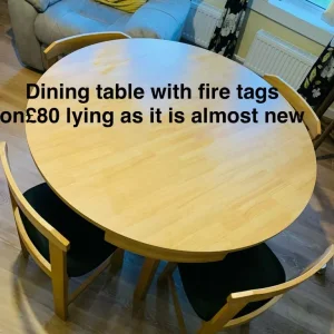 Dining table and chair compact £80