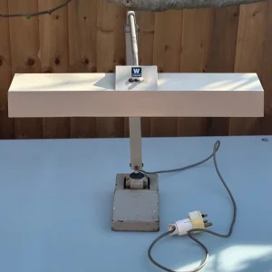 LARGE MID CENTURY WALDMANN LEUCHTEN LAMP, GERMAN INDUSTRIAL ARTICULATING LAMP - WILL POST! - Image 4