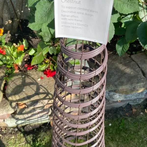 Brand new rattan effect climbing plant obelisk