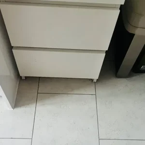 White Wooden Bedside Tables - Fair Condition