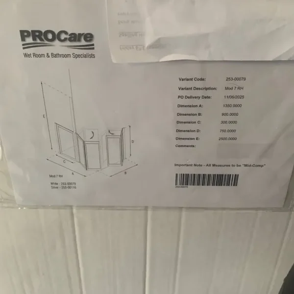 Wet room doors and frames