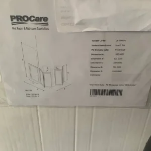 Wet room doors and frames