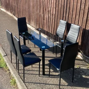 DINNING TABLE WITH CHAIRS - Image 4
