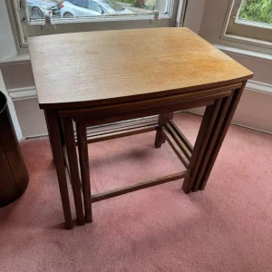 Teak nest of tables - Image 2