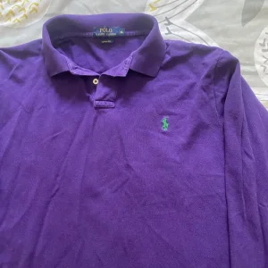 RALPH LAUREN POLO men’s long sleeve polo shirt,XL,Purple,Very Good Condition - Image 2