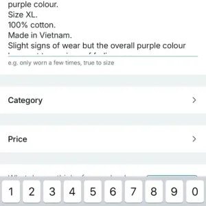 RALPH LAUREN POLO men’s long sleeve polo shirt,XL,Purple,Very Good Condition - Image 5