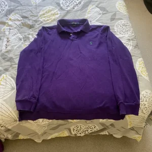 RALPH LAUREN POLO men’s long sleeve polo shirt,XL,Purple,Very Good Condition