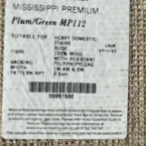 Crucial Trading Mississippi Premium Plum/Green MP112. Scotch guarded. - Image 4