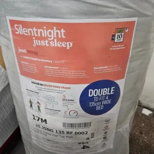 Silentnight Just Sleep Snug Memory Foam Rolled Mattress - Double