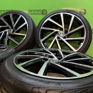 *BRAND NEW* VW GOLF R SPIELBERG STYLE 18” 5x112 ALLOY WHEELS + NEW TYRES A3 CADDY GOLF SEAT SKODA - Image 2