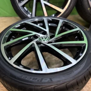 *BRAND NEW* VW GOLF R SPIELBERG STYLE 18” 5x112 ALLOY WHEELS + NEW TYRES A3 CADDY GOLF SEAT SKODA - Image 5