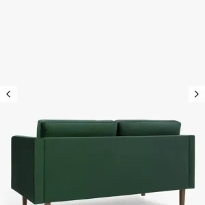 John Lewis ANYDAY small velvet green sofas - Image 5