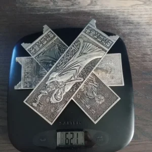 Ancient Egypt pure silver ingot scroll weights - Image 7