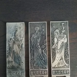 Ancient Egypt pure silver ingot scroll weights