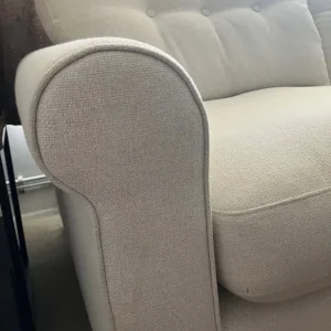 3 seater cream sofa - Image 8