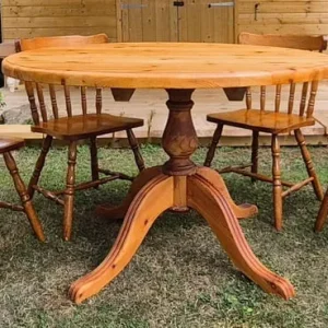 Pine table and chairs