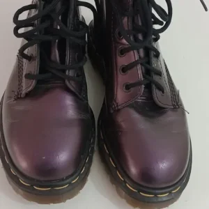 Dr Martens docs boots metallic purple made in England - Image 4