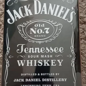 Jack Daniels tin sign.