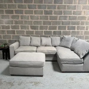 Furniture Village Legend Classic Back Fabric Corner Sofa RRP: £1795 - Image 4