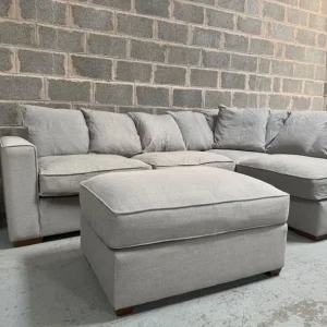 Furniture Village Legend Classic Back Fabric Corner Sofa RRP: £1795 - Image 7