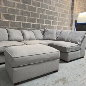 Furniture Village Legend Classic Back Fabric Corner Sofa RRP: £1795 - Image 8