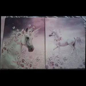 Large Unicorn Teddy & 3 Canvas Pictures - Image 3