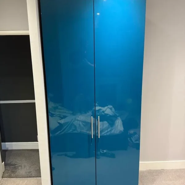 IKEA PAX/FARDAL double wardrobe with High Gloss doors. Excellent condition