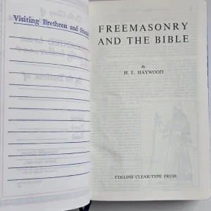 1951 Antique Masonic Bible KJV Authorise Version Like New with Box - Image 4