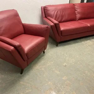 Barker Stonehouse 3+1 Seater Leather Sofas - Image 6