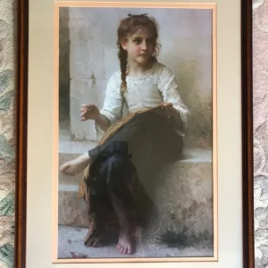 Young Girl Sewing by William-Adolphe Bouguereau - Image 2