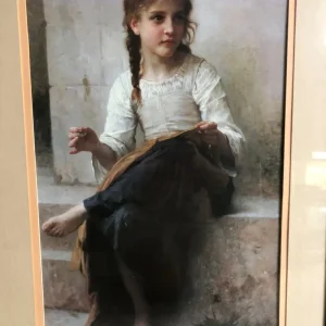 Young Girl Sewing by William-Adolphe Bouguereau