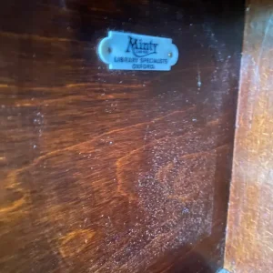 Minty Oxford 3 Tier Sectional Bookcase / Shelving & Glass Sliding Doors Like Globe Wernicke Vintage - Image 6