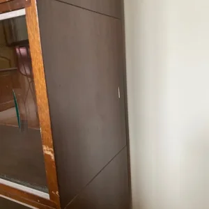 Minty Oxford 3 Tier Sectional Bookcase / Shelving & Glass Sliding Doors Like Globe Wernicke Vintage - Image 8