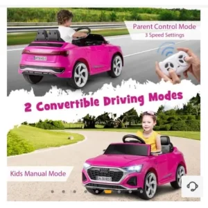12V Kids Ride On Car with Remote Control and 4 Wheels Suspension - Image 3
