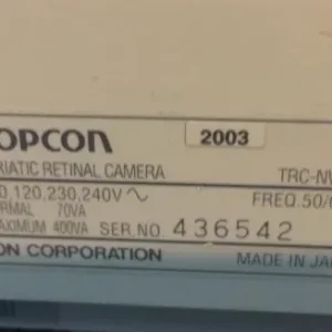 Topcon TRC-NW100 retinal camera fundus camera Non mydriatic Ophthalmic - Image 5
