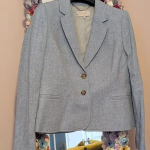 Hobbs pale blue wool blend blazer size 16