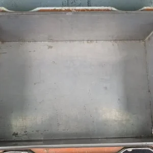 Vintage Heavy Metal Trunk Military Box Storage Chest Insulated Inner Box + Lid - Image 5