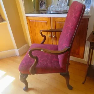 Solid Wooden Frame vintage arm chair - Image 3