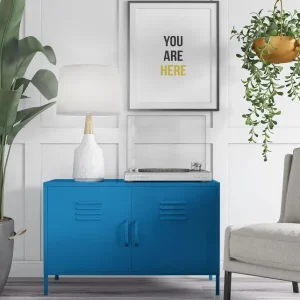 IKEA PS Cabinet/TV stand Blue, metal Length 118cm x Width40cm x Height63 cm - Image 2
