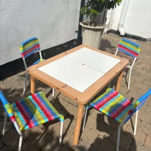 IKEA fargglad chairs x 4 - Image 4