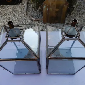 Pair of Lanterns - Wind Candleholders - Image 2