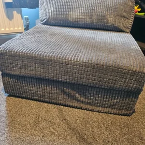 Grey fold out bed chair
