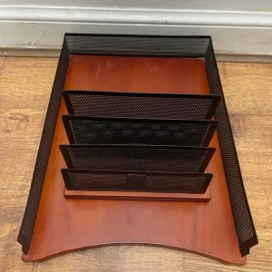 Desk Paper Tray and Letter Rack - Image 3