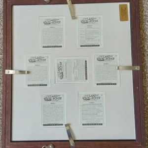 Land Rover Series One Cards in frame - Image 2