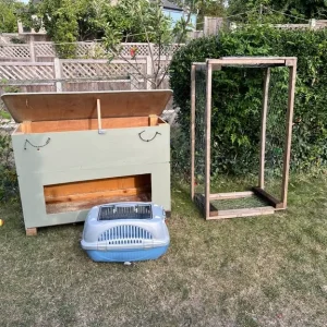 Guinea Pig Rabbit Small Pet Home Made Hutch, Run & Carrier Bundle - Image 2