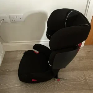 CYBEX Solution X-Fix Highback Booster Car Seat With Isofix Connectors - Group 2/3 Pure Black - Image 6