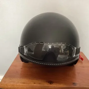 Max opened face motorbike helmet with goggles NWOT - Image 2